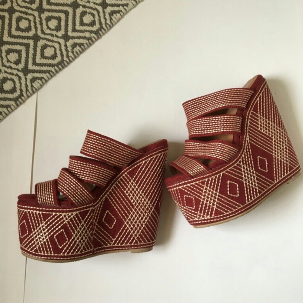 Jeffrey Campbell Elizer platform wedges size 8.5 - Picture 2 of 6